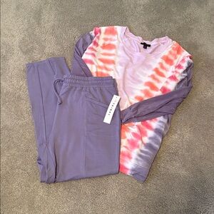 NWT Tribal 2 piece Tie Dye Shirt & Pants X-Large
